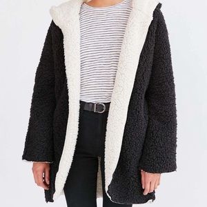 Urban outfitters reversible teddy coat